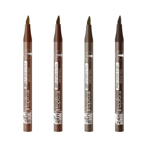 Topface Tus Sprancene Microblade Pro Comb&Fill 002 Deep Chestnut 1ml
