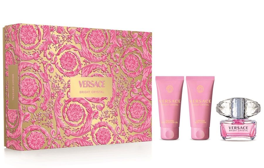 Versace Bright Crystal Set (Apa de toaleta 50ml + Lotiune de corp 50ml + Gel de dus 50ml)