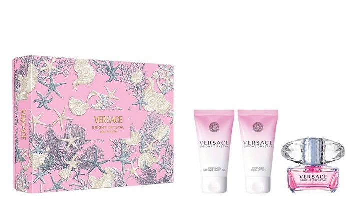Versace Bright Crystal Set (Apa de toaleta 50ml + Lotiune de corp 50ml + Gel de dus 50ml)