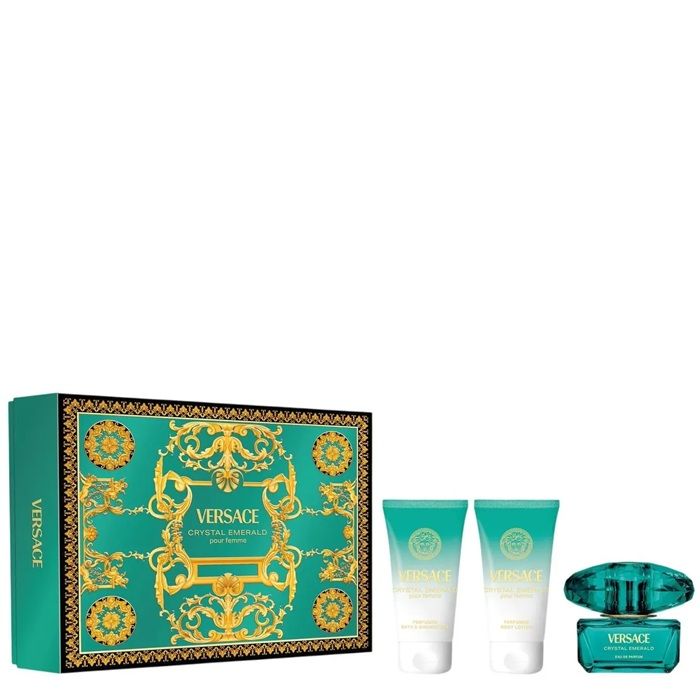 Versace Crystal Emerald Set (Apa de parfum 50ml + Lotiune pentru corp 50ml + Gel de dus 50ml)