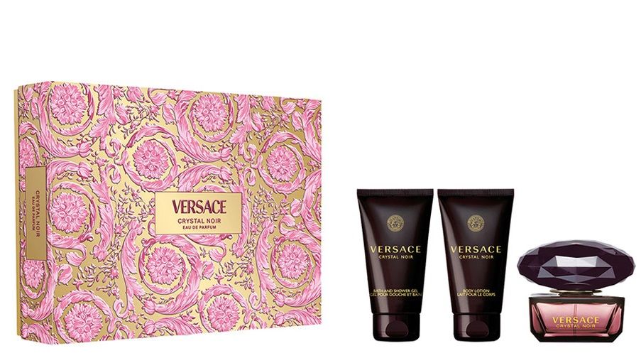 Versace Crystal Noir Set (Apa de parfum 50ml + Lotiune de corp 50ml + Gel de dus 50ml)