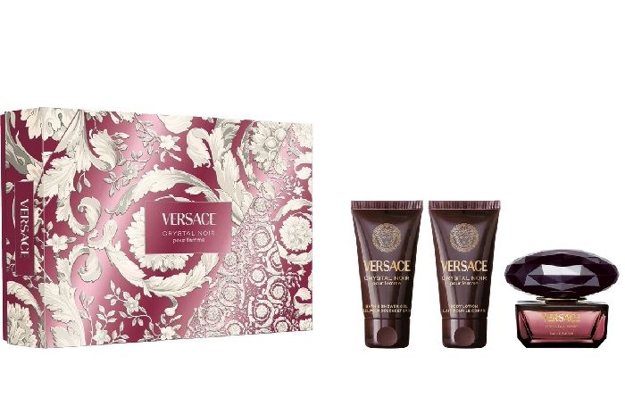 Versace Crystal Noir Set (Apa de parfum 50ml + Lotiune de corp 50ml + Gel de dus 50ml)
