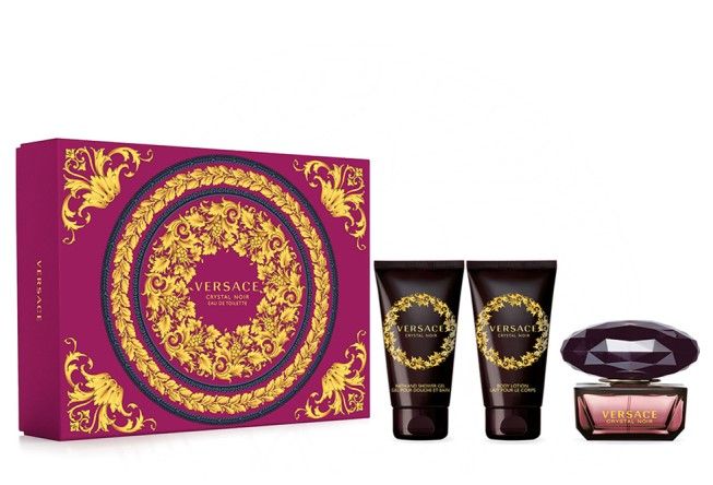 Versace Crystal Noir Set (Apa de toaleta 50ml + Lotiune de corp 50ml + Gel de dus 50ml) 