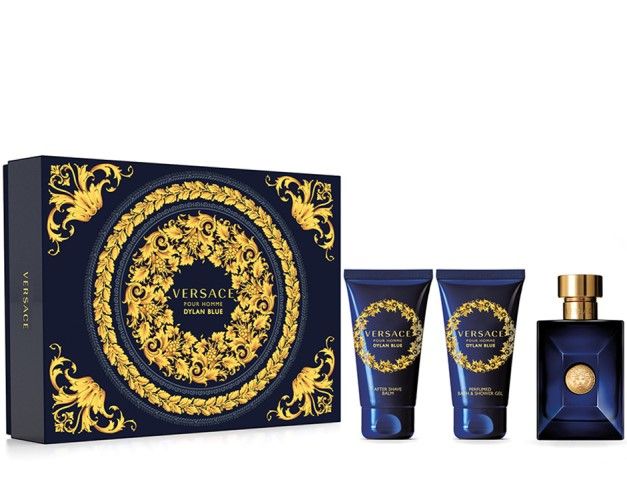Versace Dylan Blue Set (Apa de toaleta 50ml + Gel de dus 50ml + Aftershave balsam 50ml)