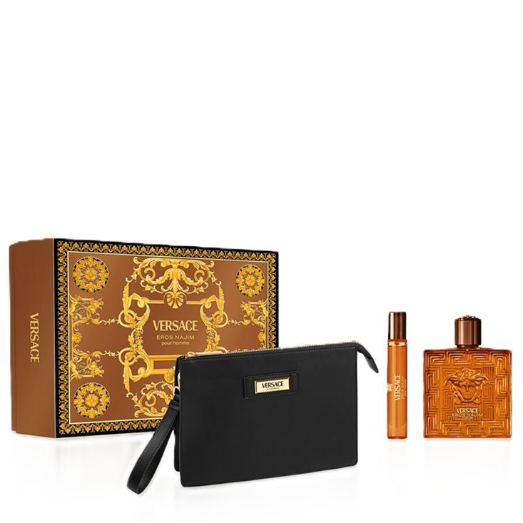 Versace Eros Najim Parfum Set (Apa de parfum 100ml + Apa de parfum 10ml + Pouch)