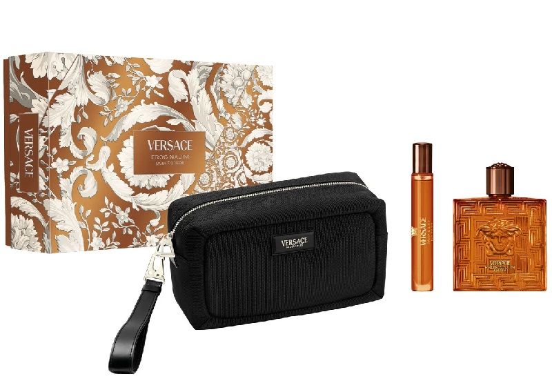 Versace Eros Najim Parfum Set (Apa de parfum 100ml + Apa de parfum 10ml + Pouch)