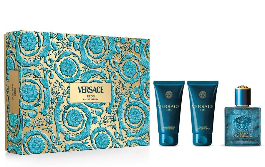 Versace Eros Pour Homme Set (Apa de parfum 50ml + Aftershave balsam 50ml + Gel de dus 50ml)