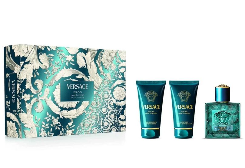 Versace Eros Pour Homme Set (Apa de toaleta 50ml + Aftershave balsam 50ml + Gel de dus 50ml)