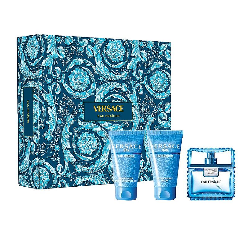 Versace Men Eau Fraiche Set (Apa de toaleta 50ml + Gel de dus 50ml + Aftershave balsam 50ml)