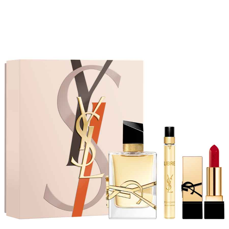 Yves Saint Laurent Libre Set (Apa de parfum 50ml + Apa de parfum 10ml + Ruj The Slim Sheer Matte 101)