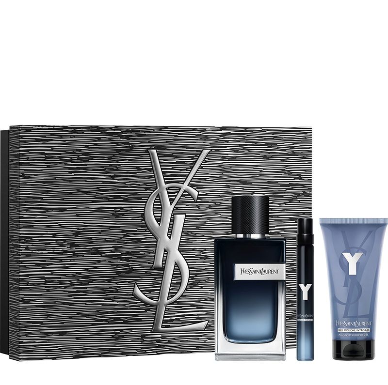Yves Saint Laurent Y Pour Homme Set (Apa de parfum 100ml + Apa de parfum 10ml + Gel de dus 50ml)