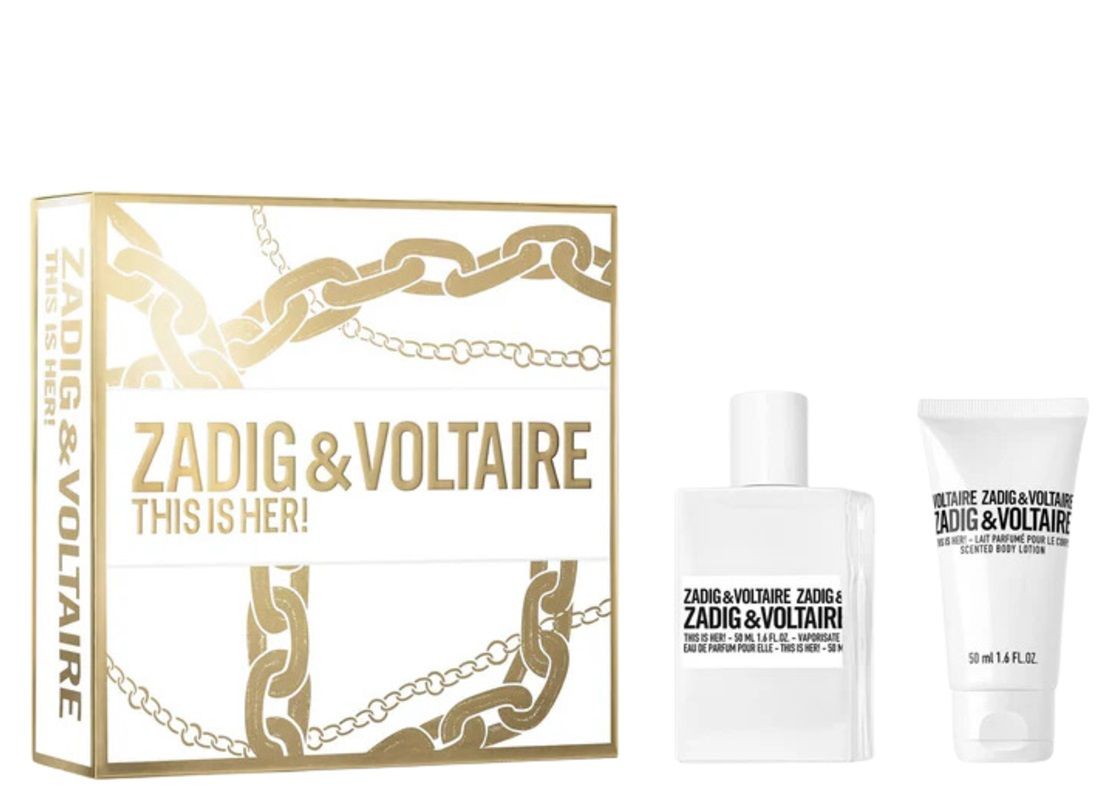 Zadig&Voltaire This Is Her! Set (Apa de parfum 50ml + Lotiune de Corp 50ml)