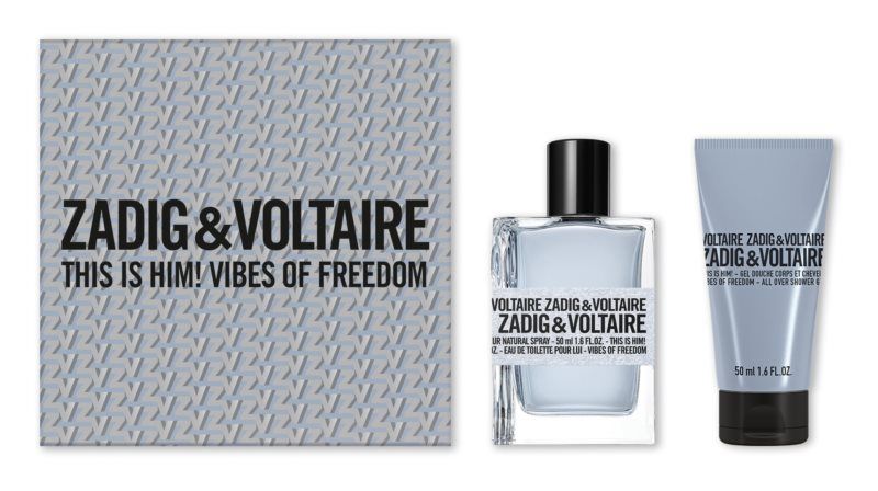 Zadig&Voltaire This Is Him! Vibes Of Freedom Set (Apa de toaleta 50ml + Gel de dus 50ml)