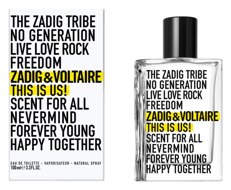 Zadig&Voltaire This Is Us! Apa de toaleta Unisex 100ml