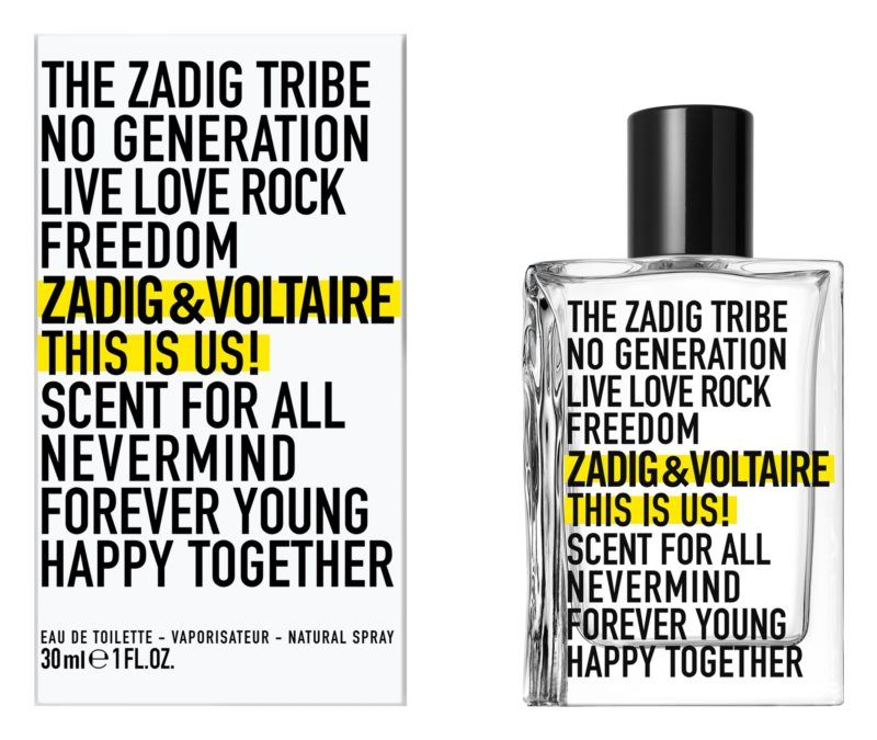 Zadig&Voltaire This Is Us! Apa de toaleta Unisex 30ml 